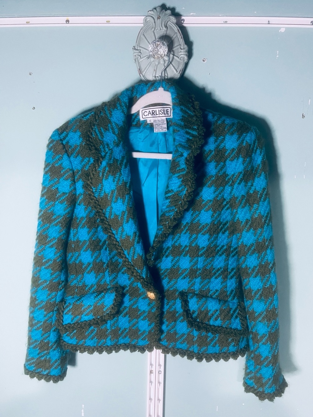 Vintage Carlisle size 6 Wool woman jacket blazer